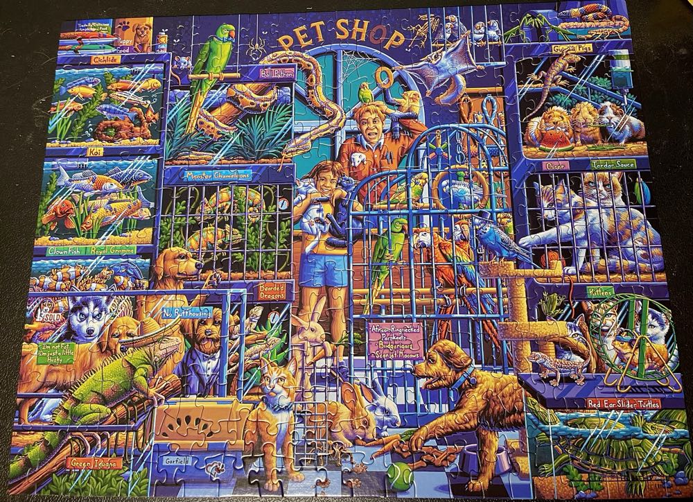 Pet Shop • - Dowdle Folk Art puzzle collectible [Barcode 671095054645] - Main Image 2