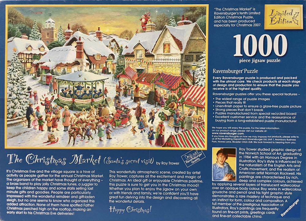 2007 Limited Edition : The Christmas Market - Ravensburger puzzle collectible [Barcode 4005556156238] - Main Image 2