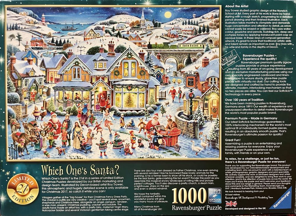2017 Limited Edition : Which One’s Santa? - Ravensburger puzzle collectible [Barcode 4005556197736] - Main Image 2