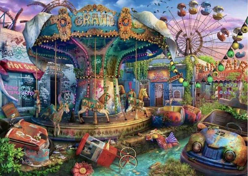 Abandoned : Gloomy Carnival - Ravensburger puzzle collectible [Barcode 4005556161904] - Main Image 2