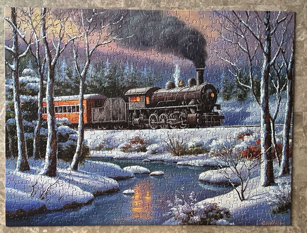 Winter Forest Express - SunsOut puzzle collectible [Barcode 796780416178] - Main Image 3