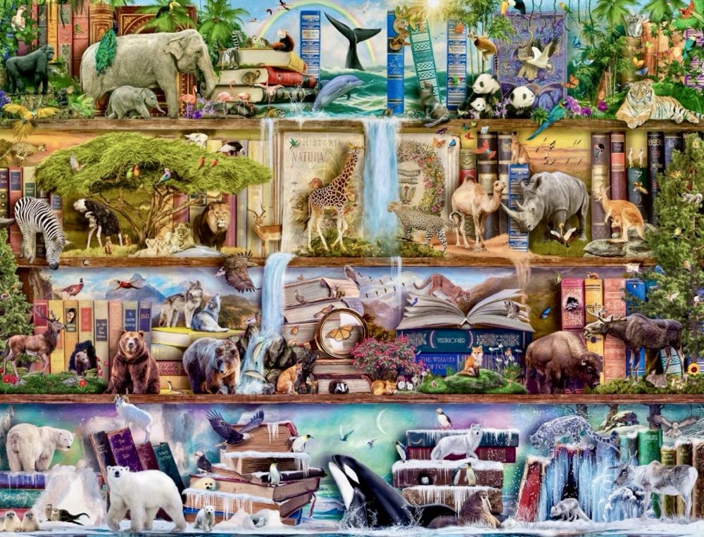 Aimee Stewart : Wild Kingdom Shelves - Ravensburger puzzle collectible [Barcode 4005556166527] - Main Image 2