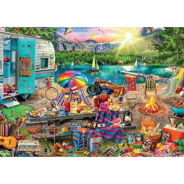 Family Campsite - Buffalo puzzle collectible [Barcode 079346020805] - Main Image 2