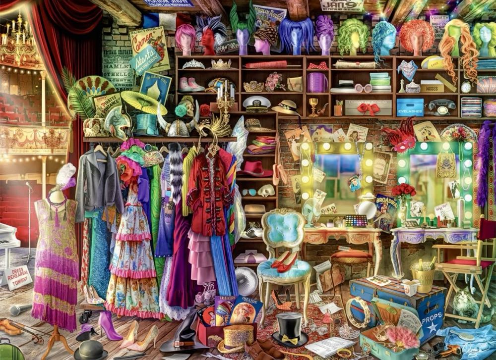 Aimee : Backstage at the Theater🚫©️ - Buffalo puzzle collectible [Barcode 079346127382] - Main Image 2