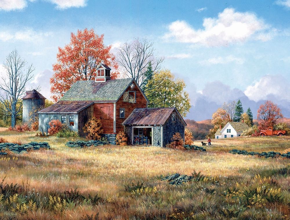 Afternoon Walk - White Mountain puzzle collectible [Barcode 724819258901] - Main Image 2