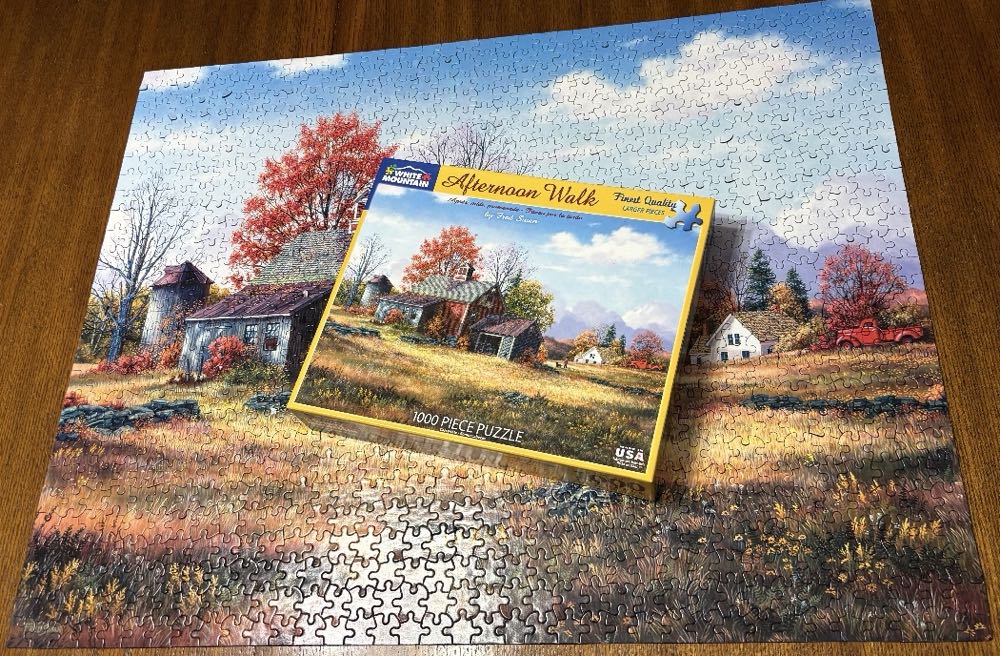 Afternoon Walk - White Mountain puzzle collectible [Barcode 724819258901] - Main Image 4