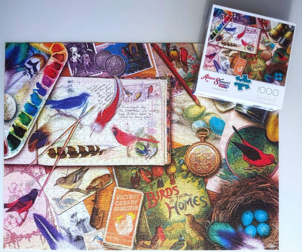 Vintage Birdwatcher* - Buffalo Games puzzle collectible [Barcode 079346127122] - Main Image 3