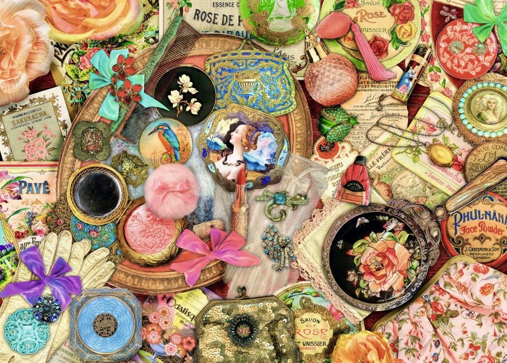 Aimee : Vintage Collage - Ravensburger puzzle collectible [Barcode 4005556195862] - Main Image 2