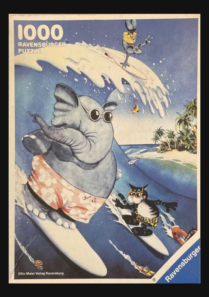 Alex Elephant- Hawaiian Surfer - Ravensburger 🇩🇪 puzzle collectible [Barcode 4005556158478] - Main Image 2