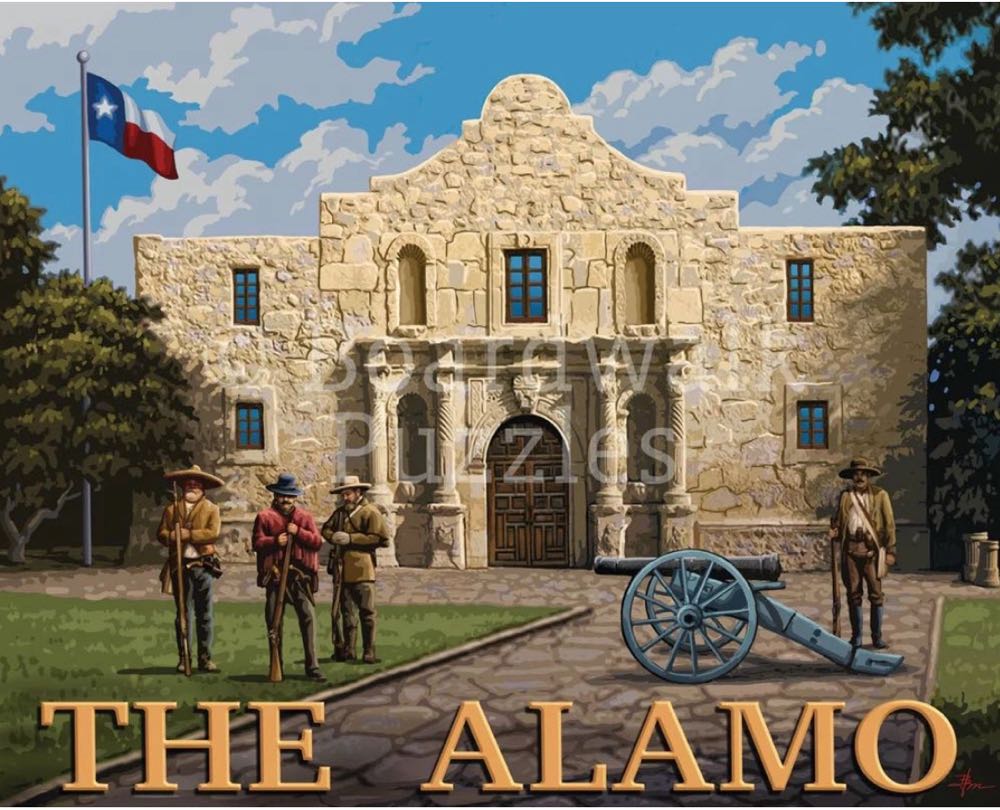 Iconic Places : The Alamo 🆕 - Boardwalk Puzzle Company puzzle collectible [Barcode 671095905626] - Main Image 2