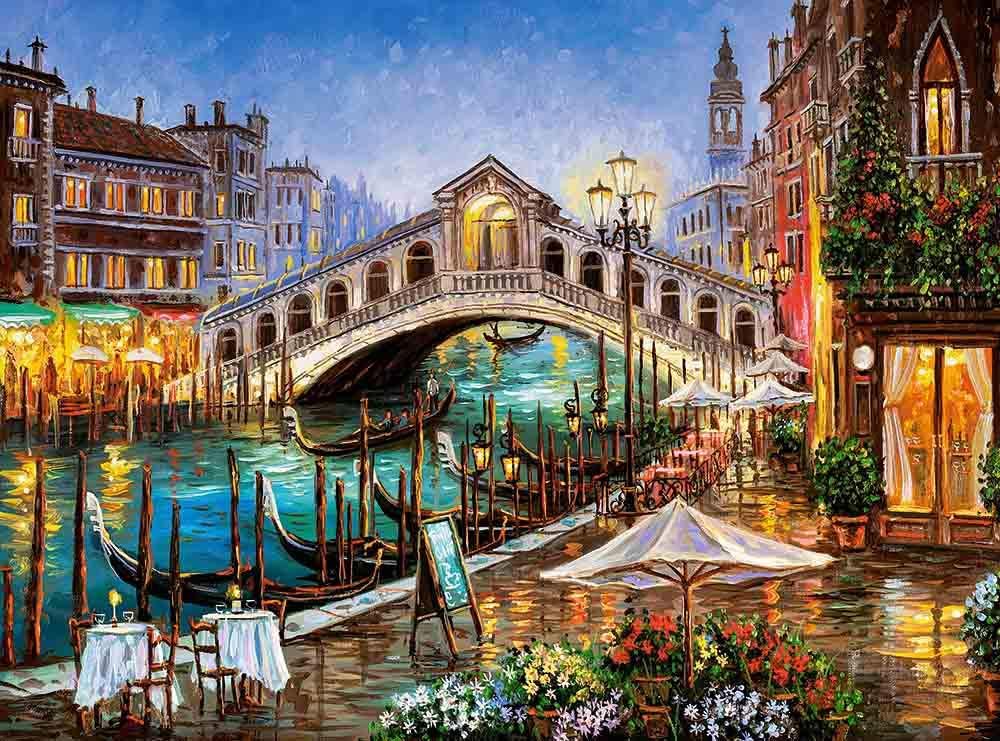Grand Canal Bistro - Castorland 🇵🇱 puzzle collectible [Barcode 5904438200689] - Main Image 2