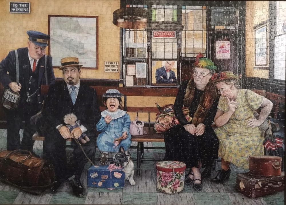 The Critics - SunsOut puzzle collectible [Barcode 796780445161] - Main Image 3