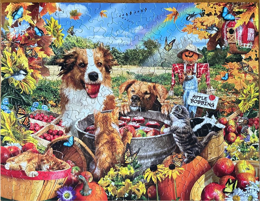 Bobbing For Apples - SunsOut puzzle collectible [Barcode 796780351066] - Main Image 2
