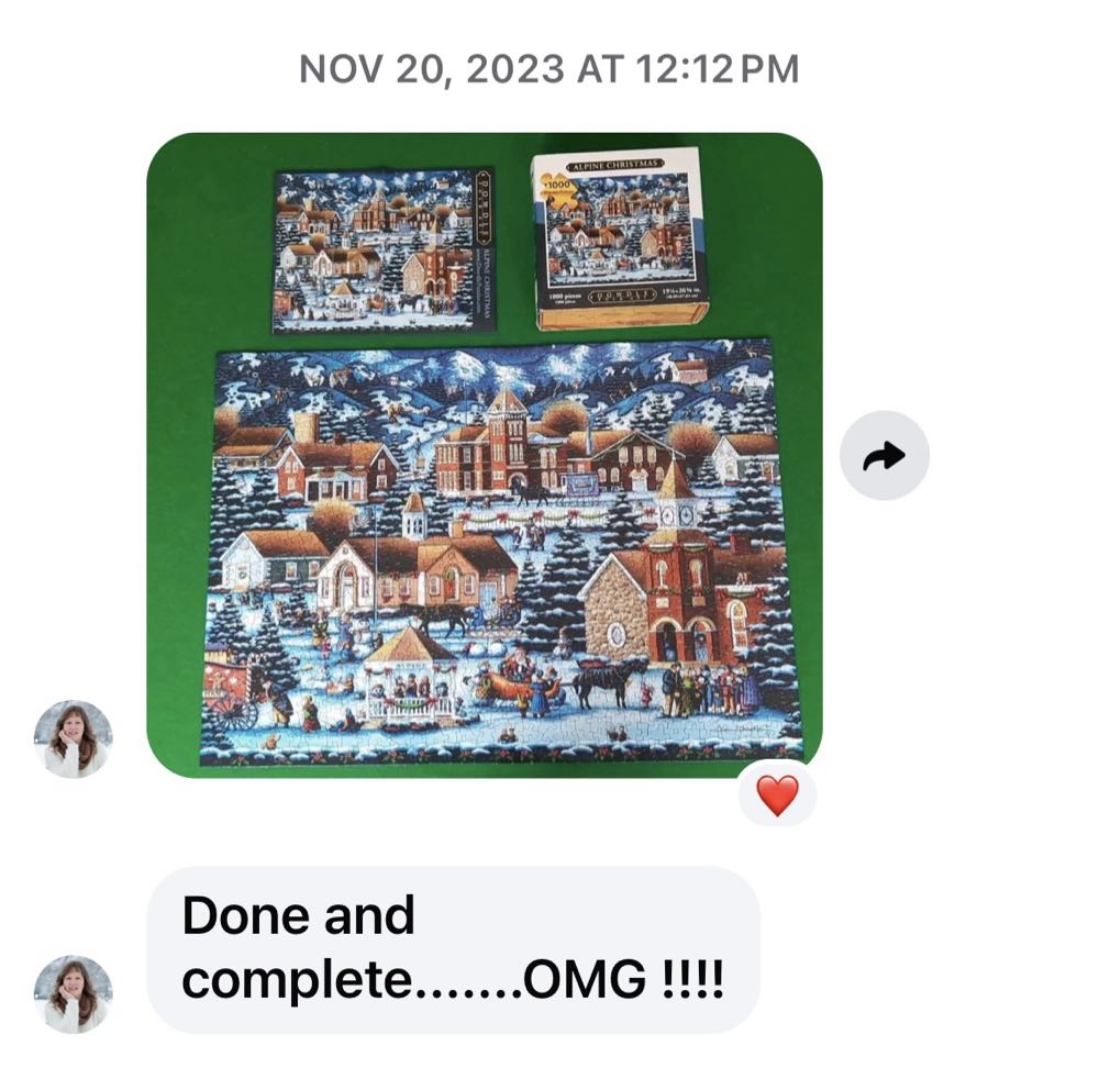 Alpine Christmas - Dowdle Folk Art puzzle collectible [Barcode 671095100472] - Main Image 3