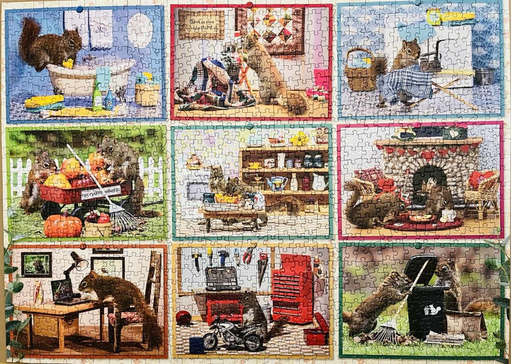 Squirrels At Home - Cobble Hill puzzle collectible [Barcode 625012402873] - Main Image 2