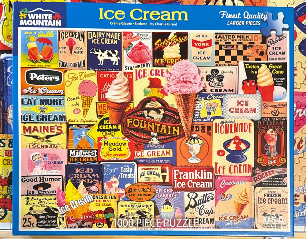 Ice Cream (Traded Out) - White Mountain puzzle collectible [Barcode 724819256273] - Main Image 2