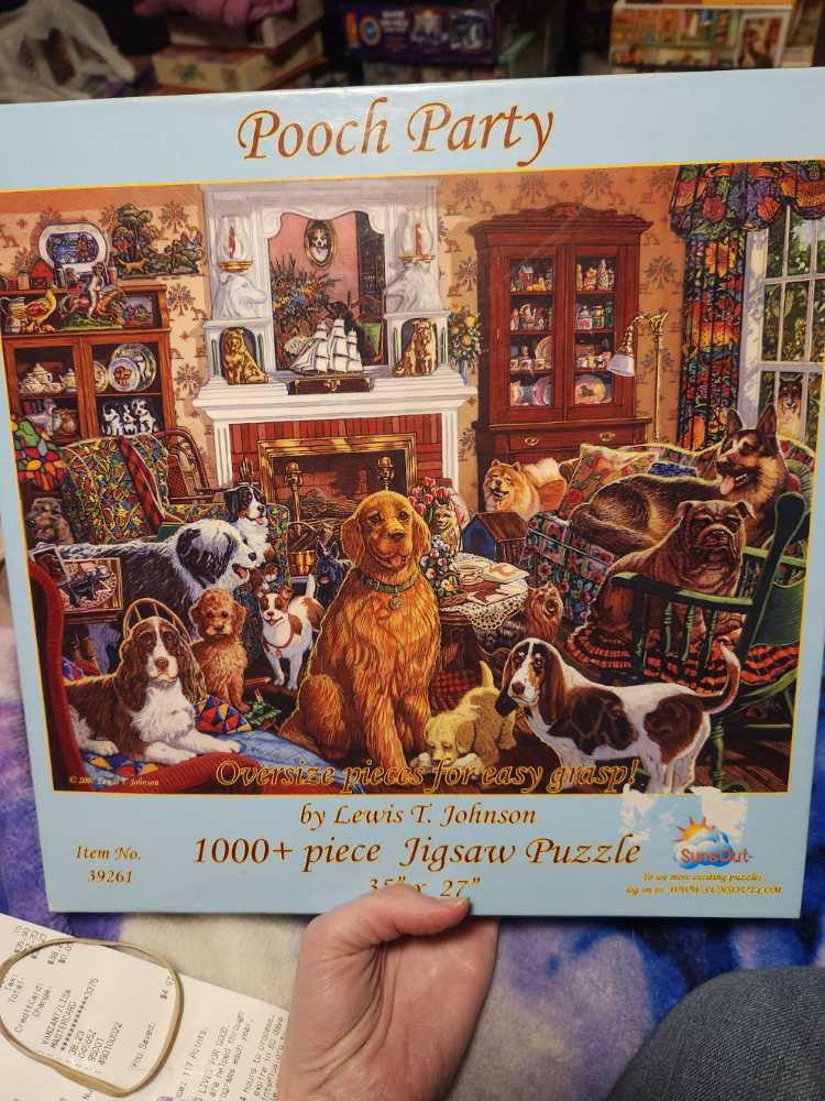 Pooch Party - SunsOut puzzle collectible [Barcode 796780392618] - Main Image 2