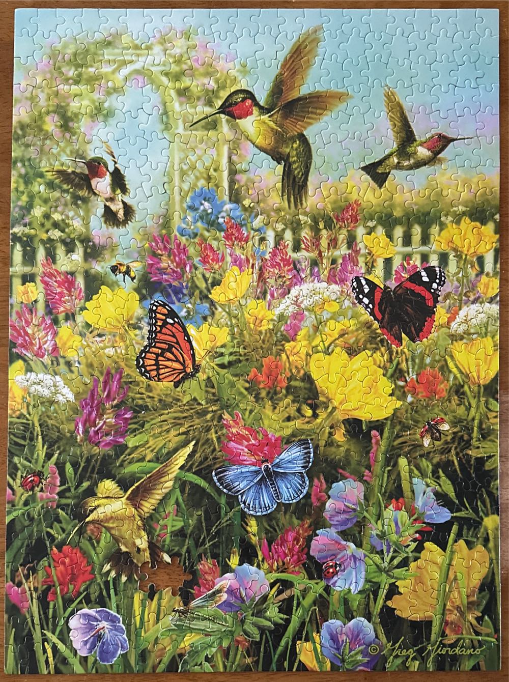Hummingbirds and Arbor (UV) 🧩 - Karmin puzzle collectible [Barcode 789531957501] - Main Image 2