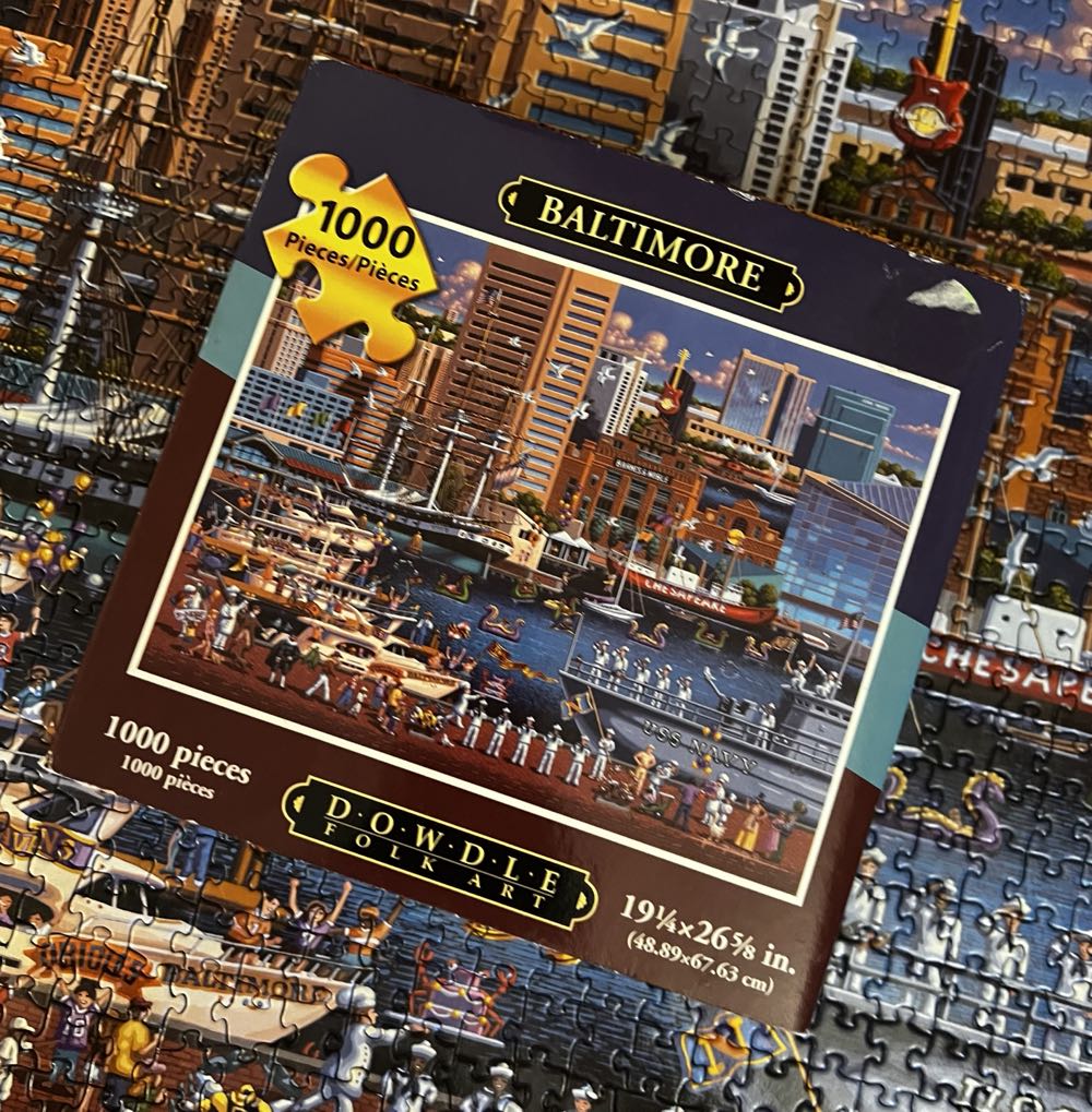 Baltimore - Dowdle Folk Art 🇺🇸 puzzle collectible [Barcode 671095008006] - Main Image 2