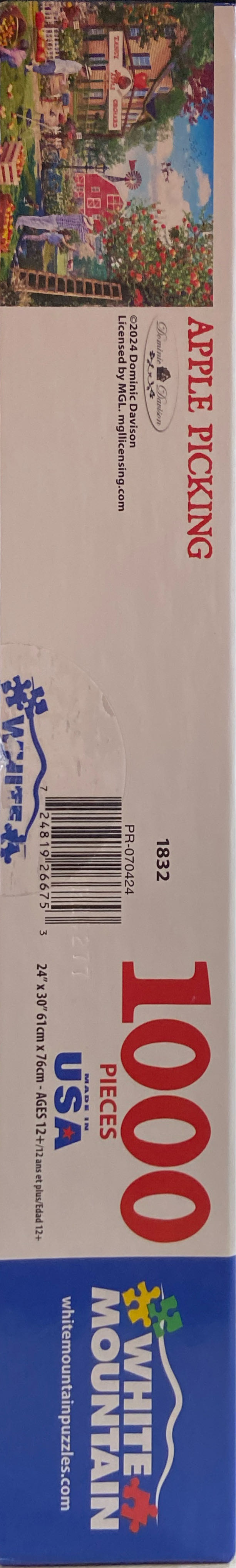 **Apple Picking-KF.-Jenna* - White Mountain puzzle collectible [Barcode 724819266753] - Main Image 2