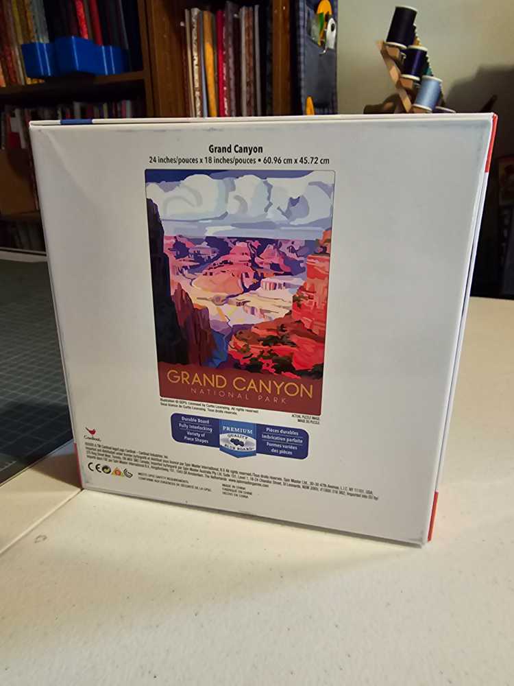 Grand Canyon  - Cardinal 🐦🇺🇸 puzzle collectible [Barcode 778988338674] - Main Image 2