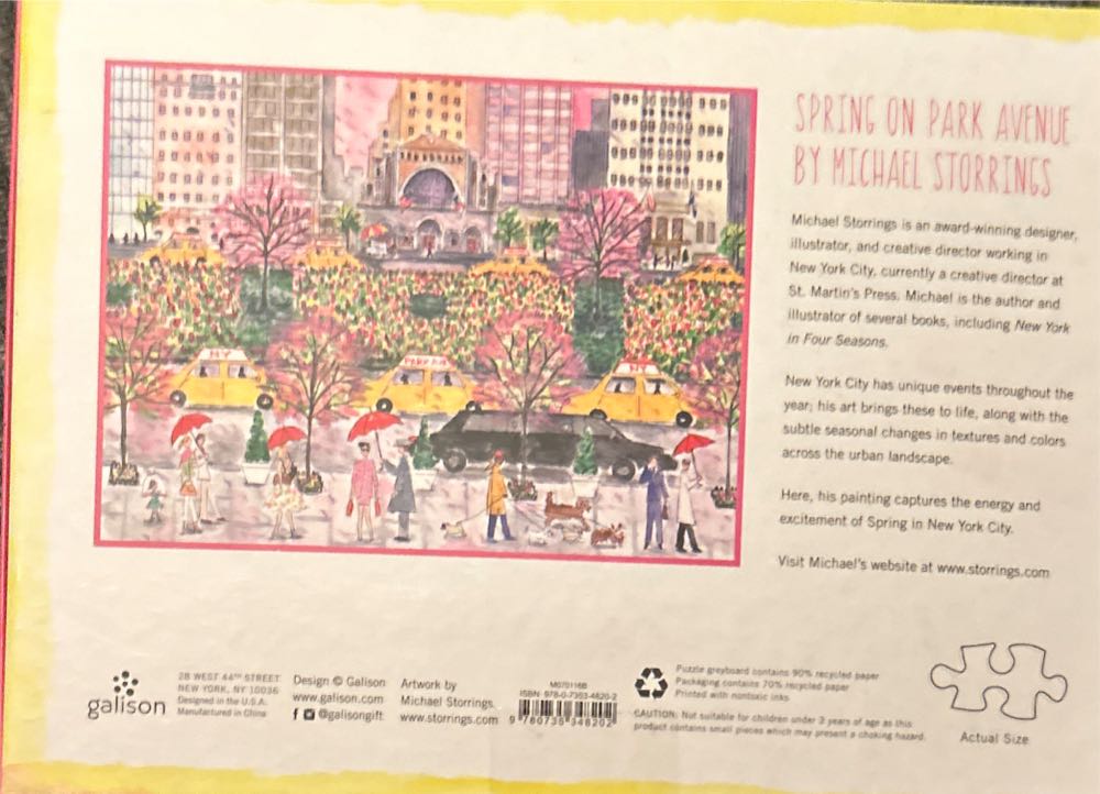 Spring On Park Avenue - Galison puzzle collectible - Main Image 2