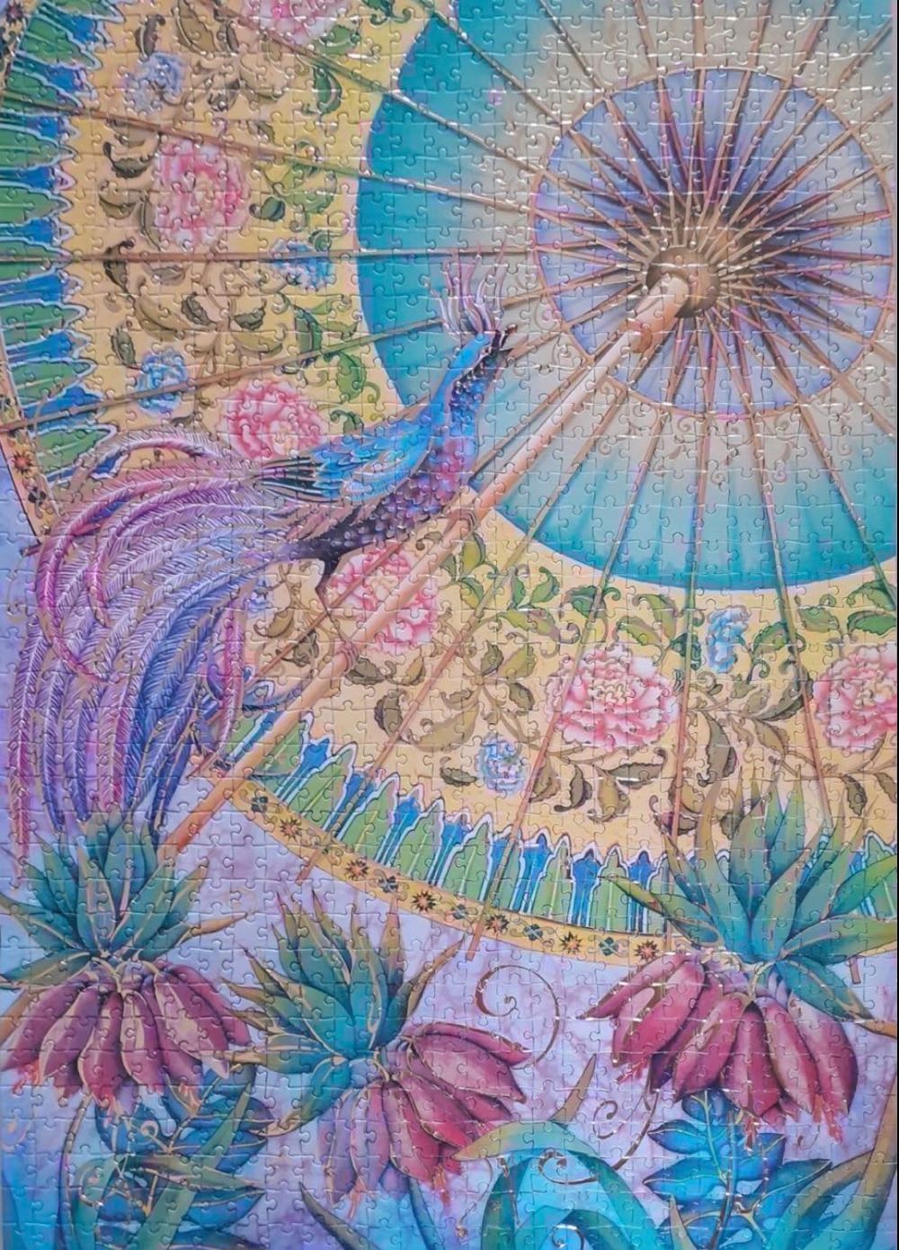 Dream Oriënt Bird With Parasol 🟦 - Clementoni puzzle collectible [Barcode 8005125390571] - Main Image 3