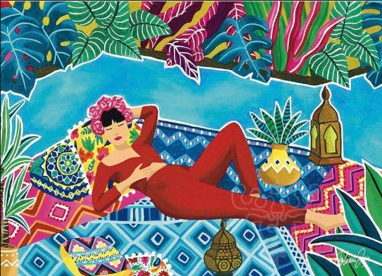 Odalisca 🟦 - Pieces & Peace puzzle collectible [Barcode 3770001400105] - Main Image 2