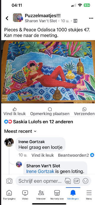 Odalisca 🟦 - Pieces & Peace puzzle collectible [Barcode 3770001400105] - Main Image 4