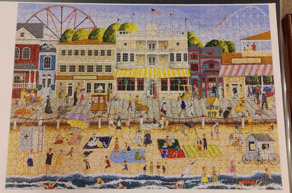 On The boardwalk - MasterPieces 🇺🇲 puzzle collectible [Barcode 705988504105] - Main Image 2