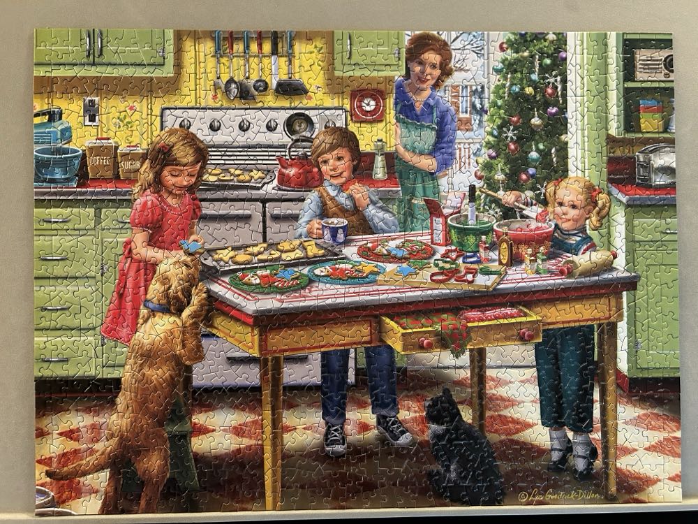 Sneaking Cookies - Bits And Pieces puzzle collectible [Barcode 192949076571] - Main Image 2