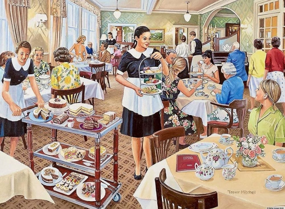Happy Days at Work 16 : The Waitress - Ravensburger puzzle collectible [Barcode 4005556148189] - Main Image 2