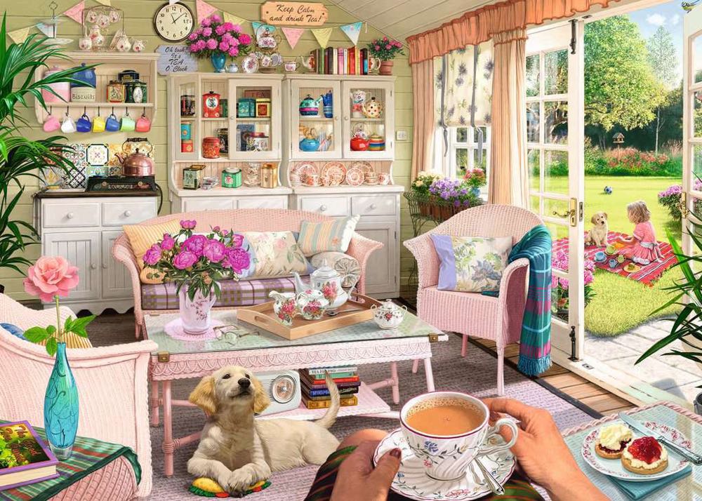 My Haven 9 : The Tea House • - Ravensburger puzzle collectible [Barcode 4005556807697] - Main Image 2