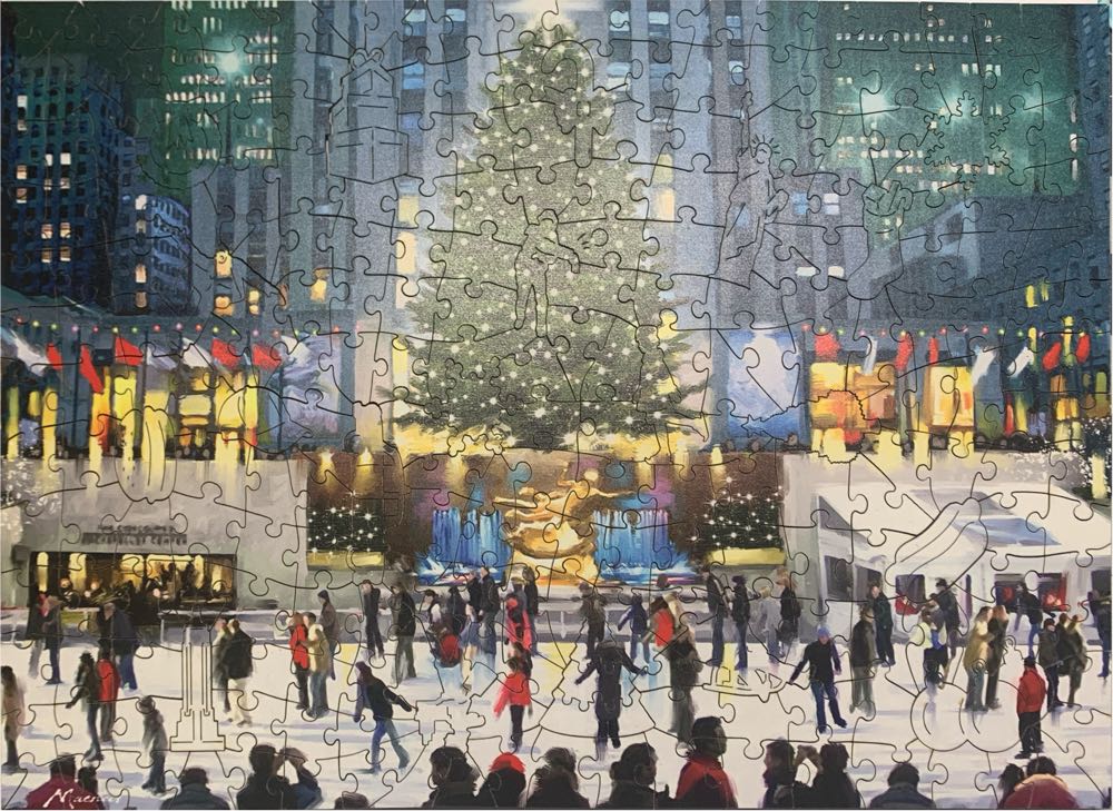 Skating At Rockerfeller Center - Wentworth Wooden Puzzles 🇬🇧 puzzle collectible [Barcode 6050265326272] - Main Image 2