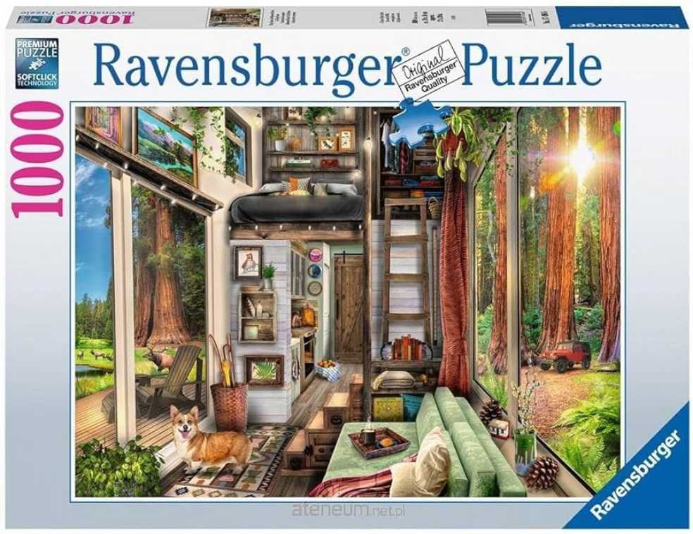 Redwood Forest Tiny House - Ravensburger puzzle collectible [Barcode 4005555006343] - Main Image 2