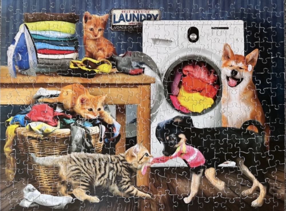 Laundry Room Laughs** - SunsOut puzzle collectible [Barcode 796780289307] - Main Image 3