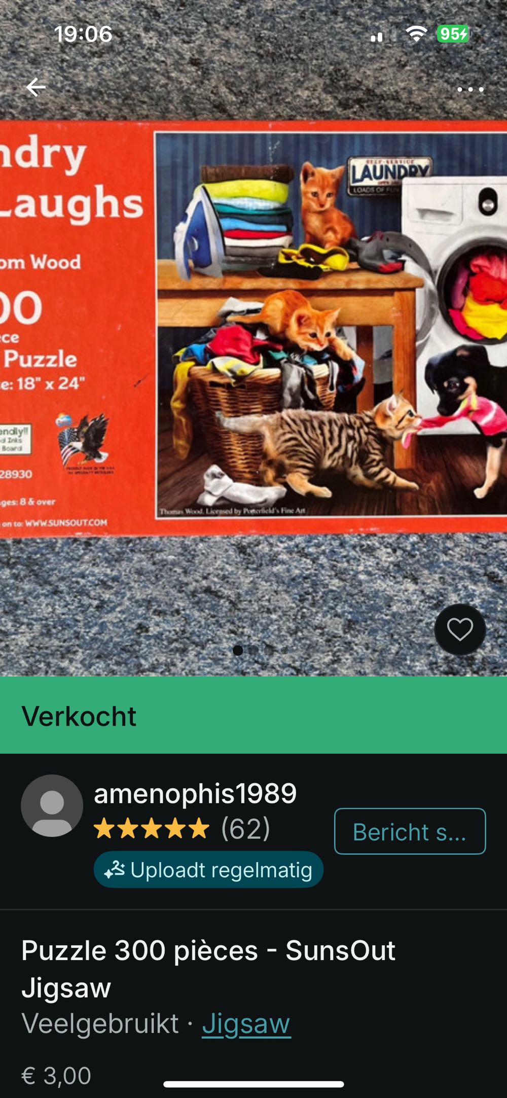 Laundry Room Laughs** - SunsOut puzzle collectible [Barcode 796780289307] - Main Image 4