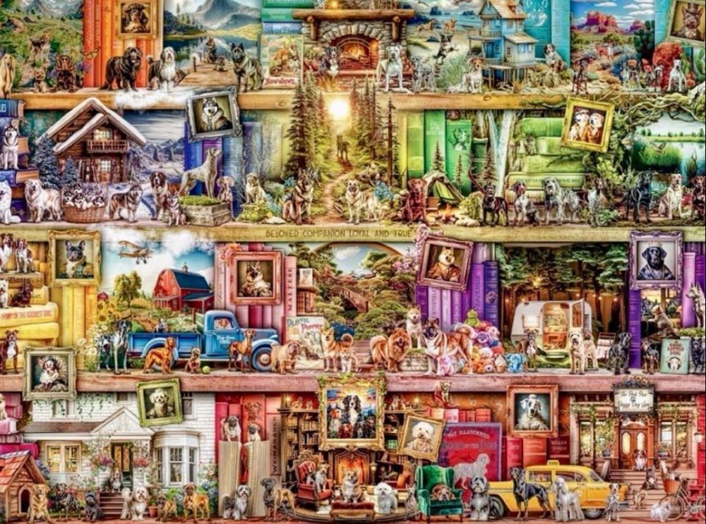 Aimee : Library of Dogs, The 🆕©️ - Buffalo puzzle collectible [Barcode 079346127511] - Main Image 3