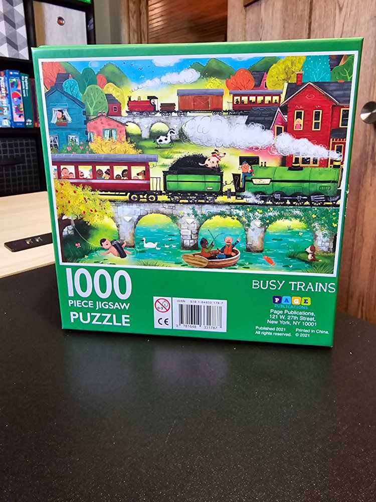 Busy Trains  - Page Publications puzzle collectible [Barcode 9781648331787] - Main Image 2