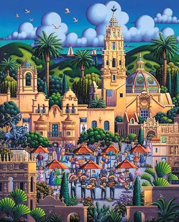 San Diego’s Balboa Park - From Tyree - Dowdle puzzle collectible - Main Image 2