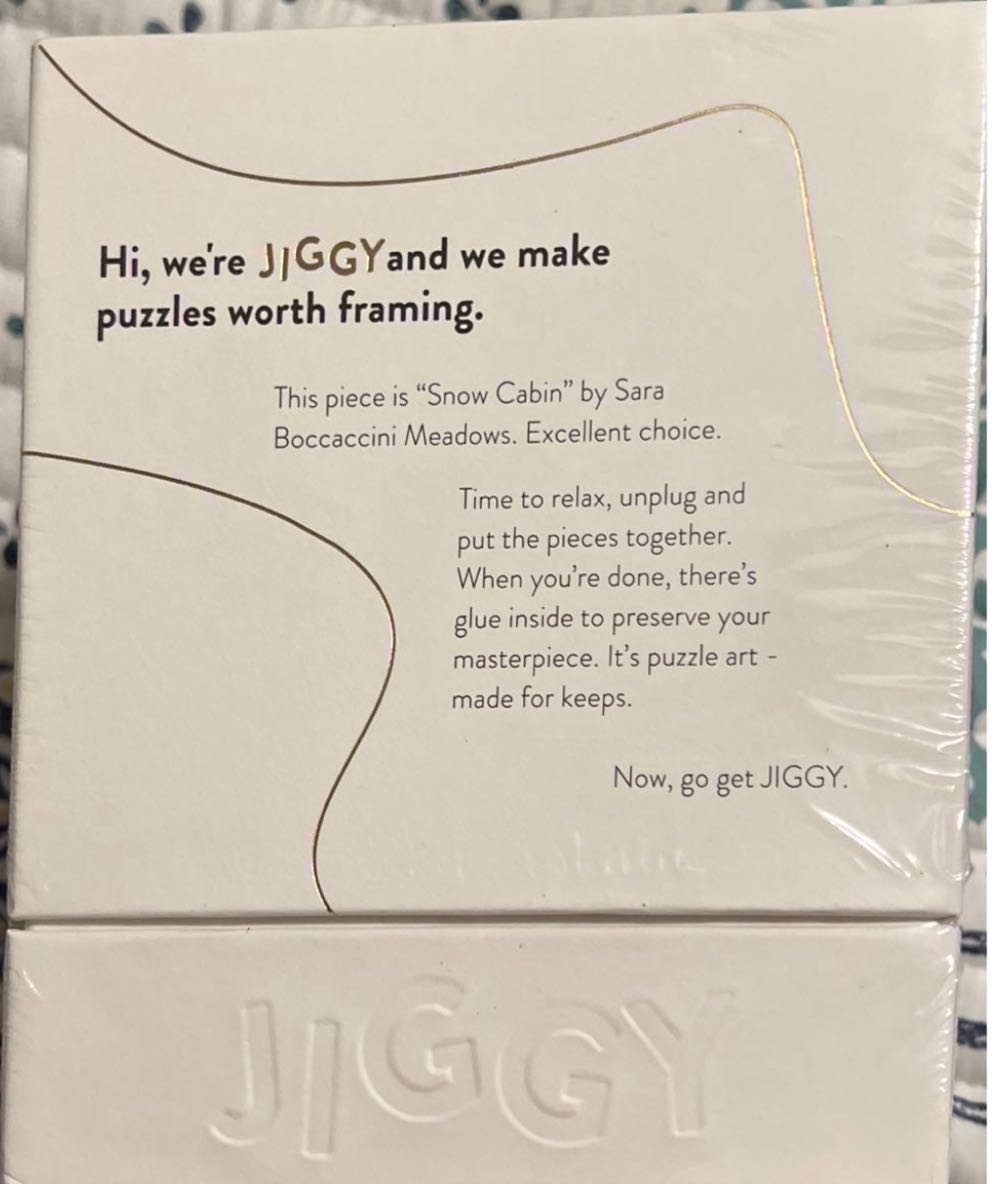 Snow Cabin - Jiggy Puzzle puzzle collectible [Barcode 660355233050] - Main Image 2