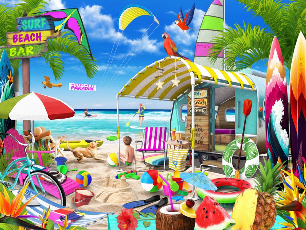 Beach Getaway - Vermont Christmas Company puzzle collectible [Barcode 819273024527] - Main Image 2