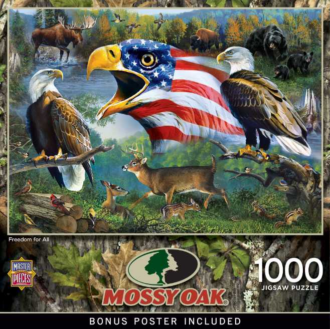  Freedom For All - Master Pieces Mossy Oak puzzle collectible [Barcode 705988723483] - Main Image 2