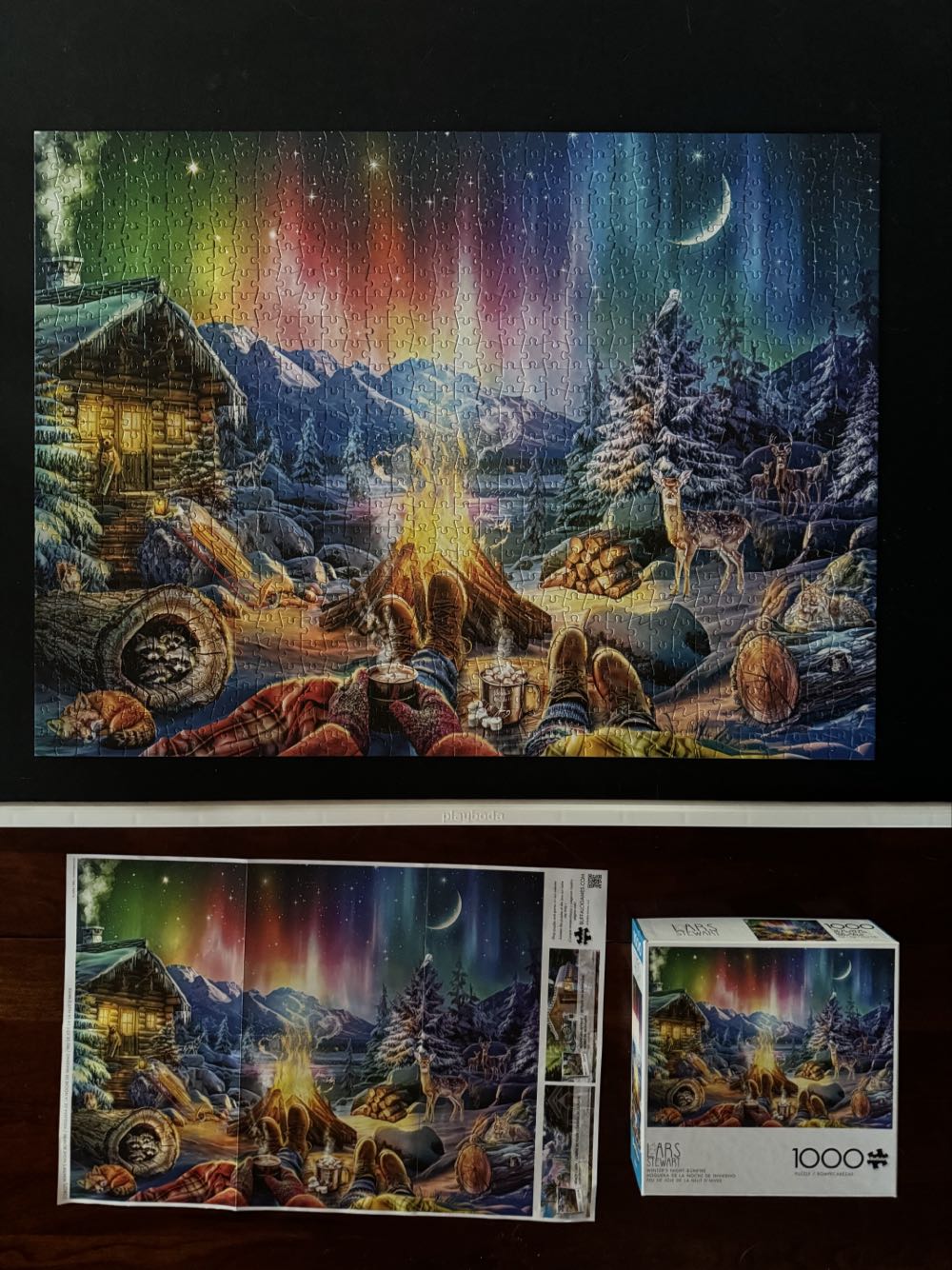 Winter’s Night Bonfire - Buffalo puzzle collectible [Barcode 079346138074] - Main Image 4