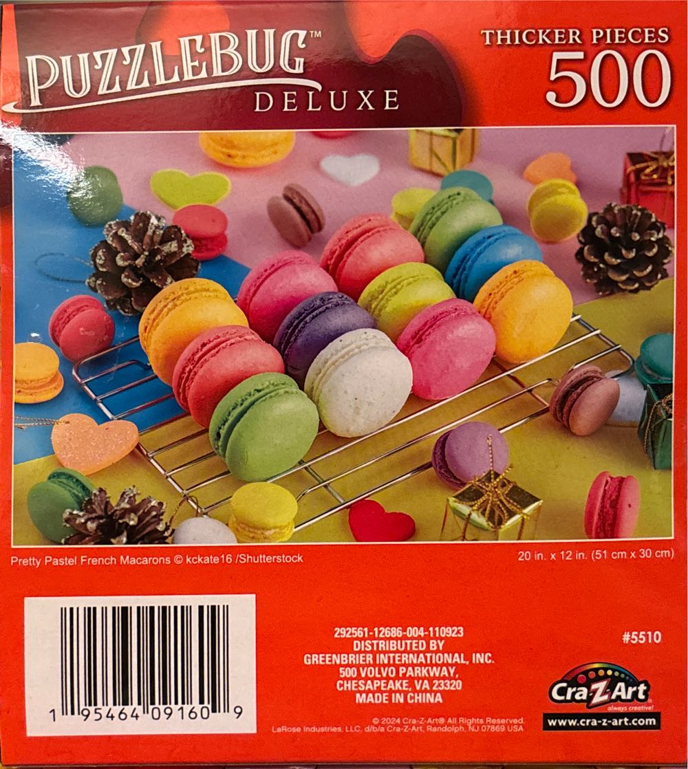 Pretty Pastel French Macarons - CraZArt puzzle collectible [Barcode 195464091609] - Main Image 2
