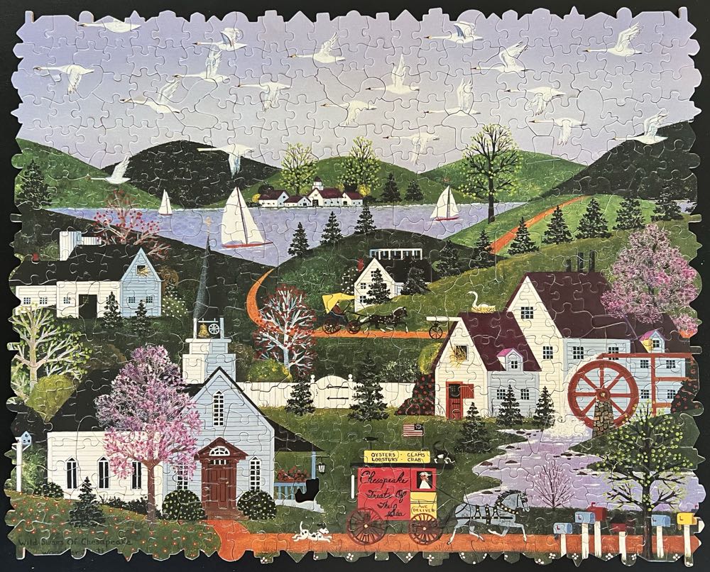 Wild Swans Of Chesapeake - Ceaco puzzle collectible [Barcode 021081010054] - Main Image 2