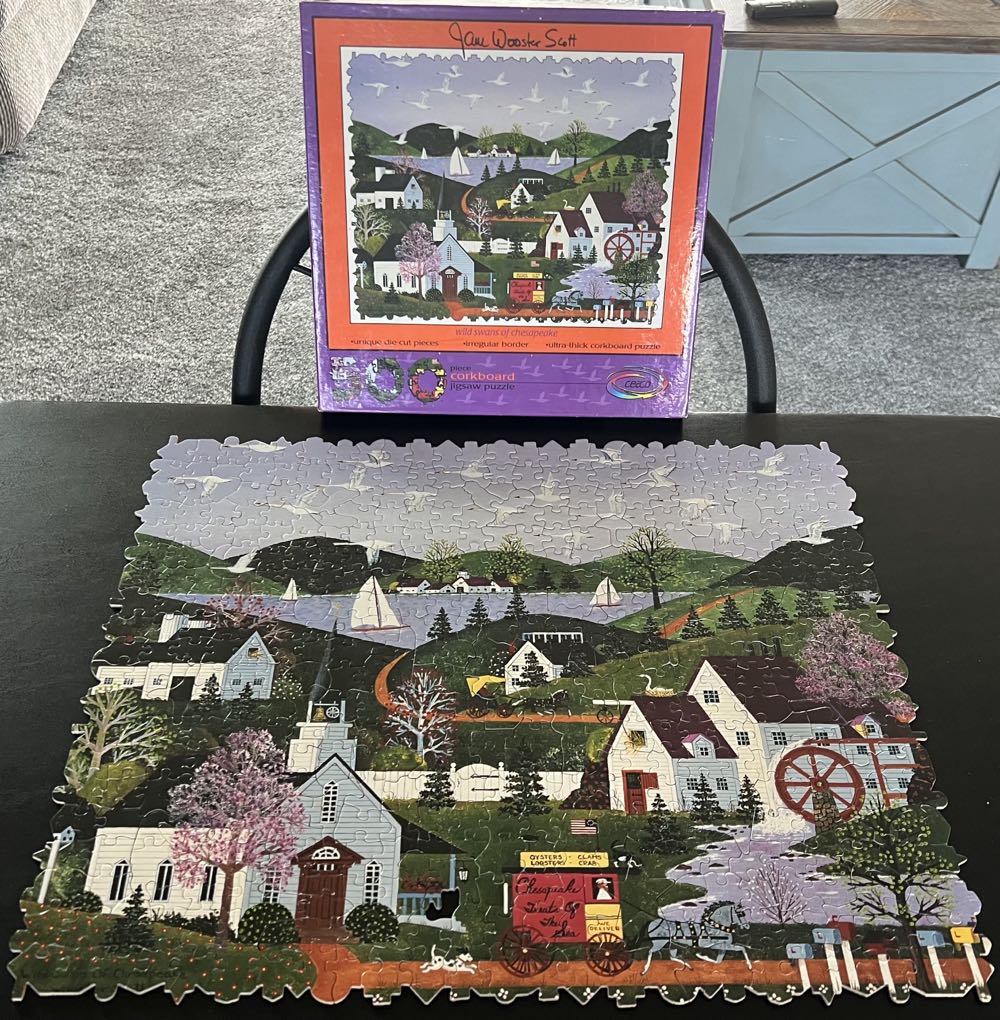 Wild Swans Of Chesapeake - Ceaco puzzle collectible [Barcode 021081010054] - Main Image 3