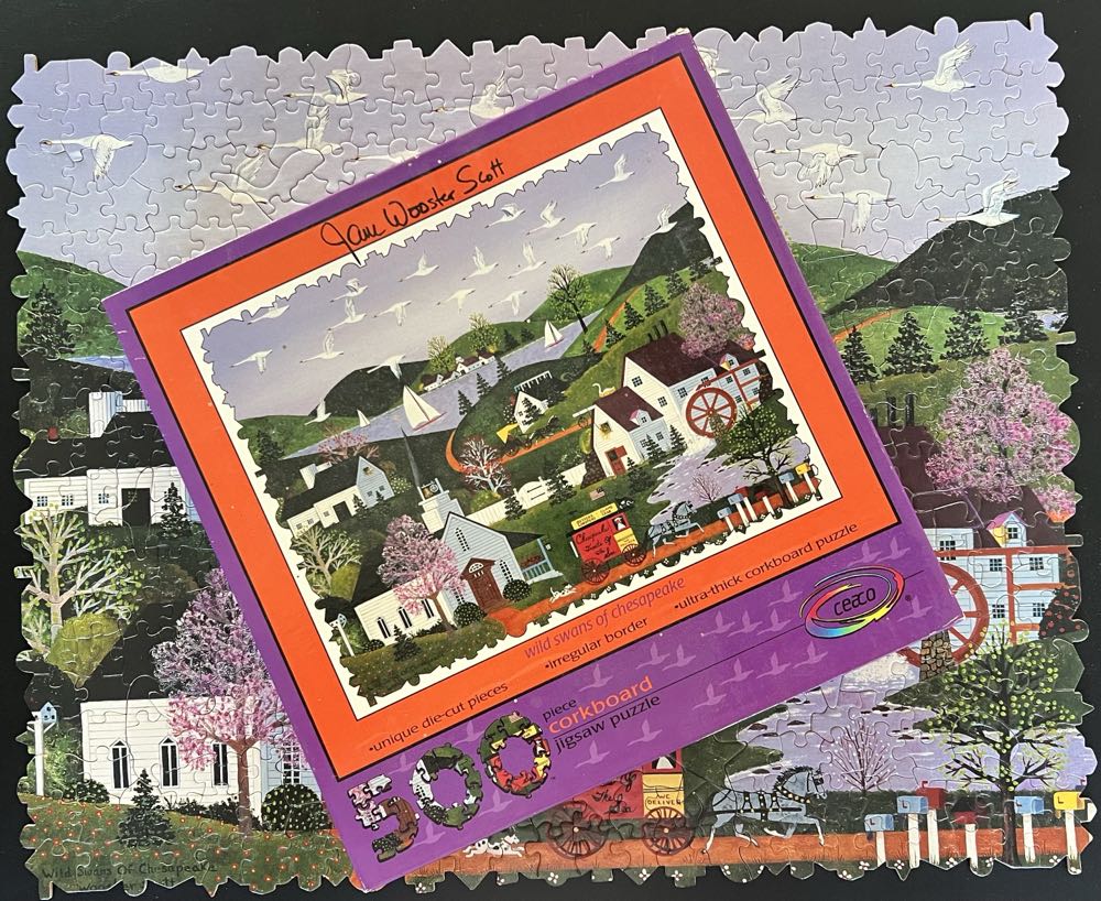 Wild Swans Of Chesapeake - Ceaco puzzle collectible [Barcode 021081010054] - Main Image 4