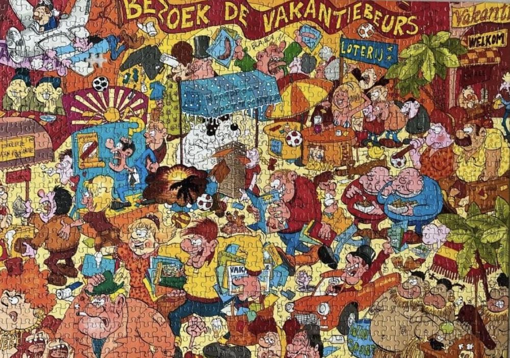 Elfstedentocht - Vakantiebeurs - Tropisch Zwemparadijs - Roy Vogelzang puzzle collectible [Barcode 970489809] - Main Image 2