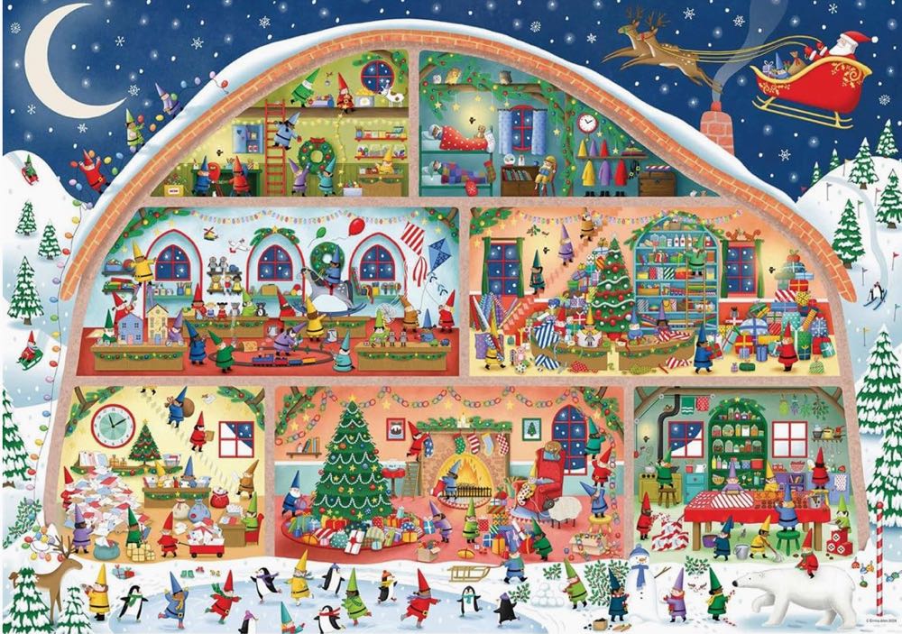 Santa’s Workshop - Ravensburger puzzle collectible [Barcode 4005555012689] - Main Image 2